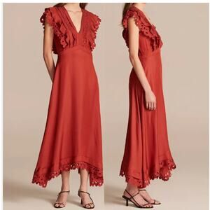 NEW Rebecca Taylor‎ Embroidered Silk Dress